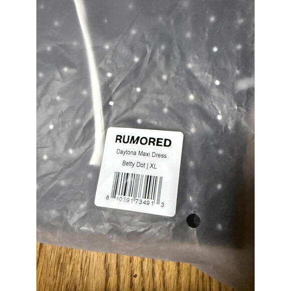 NWT!! Rumored Daytona Maxi Dress Betty Dot XL - Picture 4 of 4